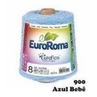 Barbante EuroRoma Colorido N° 8  - Cor: 900 Azul Bebê