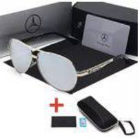 Óculos De Sol Mercedes-benz Metal Polarizado Uv400 Luxo