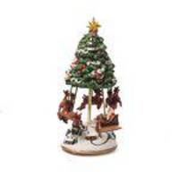Árvore De Natal Musical Decoração Natal 23cm Verde
