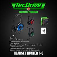 Headset gamer f-8 hunter - Tec driver