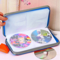 Zipper Encerramento Disc armazenamento caso 80 pcs cd vcd dvd Titular Portable Hard Box