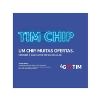 Chip Tim 4g Pré pago controle