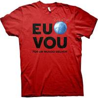 Camiseta Rock in Rio Eu Vou Dimona Infantil Vermelha
