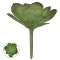 Suculenta Verde Planta Artificial Flor 9cm Com Toque Real