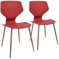 Conjunto de Cadeiras Formiga Exeway 2 Peças Vermelha
