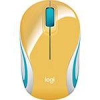Mini Mouse  M187 Sem Fio Amarelo 1000dpi - Logitech