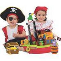 Brinquedo Didático Educativo Barco Aventura Pirata +3 Anos