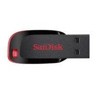 Pen Drive Sandisk Cruzer Blade 64GB Black e Red SDCZ50-064G-B35