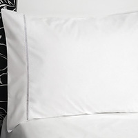 Fronha para Body Pillow Plumasul Ponto Palito 50x150cm Percal 233 Fios Branca