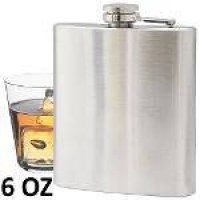 Porta Whisky Vodka Garrafa De Aço Portátil Cantil 6 Oz 177ml Cbrn01453