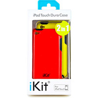 Capa iKit para iPod Touch 2 em 1 Dura Case Vermelha e Amarela
