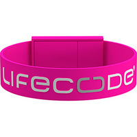 Bracelete LifeCode Salva Vidas Rosa 18,5cm Tamanho M