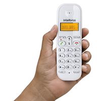Telefone Sem Fio Intelbras  TS 3110 Eco Mode Vermelho e Branco