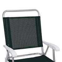Cadeira De Praia Master Plus Alumínio 2152 Preta Mor