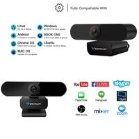 Webcam Kit Empresa 10 Unidades 1080p Full Hd Vstarcam Camera Com Microfone Visão 360 Auto Foco