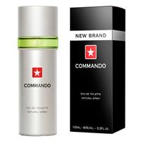 Perfume Masculino New Brand Prestigie Commando For Men Eau de Toilette 100ml