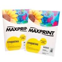 Etiqueta Para Impressora A Laser Com 100 Folhas 33 9x99 0 493435 Maxprint