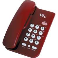 Telefone Vec KXT3026 Com Bloqueador Vermelho