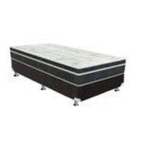 Conjunto Box-colchão Orthoflex Bonnel Venezia Black+cama Universal Black Solteiro 88