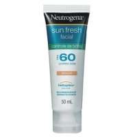 Protetor Solar Facial com Cor Neutrogena Sun Fresh Controle de Brilho FPS 60 50ml
