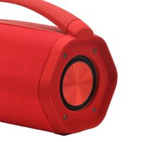 Caixa De Som Aqua Boom Speaker Ipx7 Goldship Bateria Interna bluetooth Vermelha