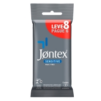 Preservativo Masculino Jontex Sensitive Leve 8 Pague 6
