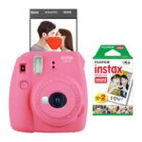 Câmera instantânea Fujifilm Instax Mini 9 Rosa Flamingo + Pack 20 fotos