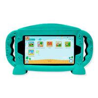 Capa Capinha Tablet Positivo Twist Tab T770 Tela 7 Polegadas Case Protetora Silicone Infantil - Verde Água