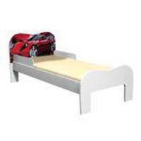 Mini-cama Soneca Carro Branco/vermelho - Tigus Baby