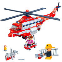 Blocos de Montar Banbao Kit Super Helicóptero Resgate dos Bombeiros 5014 272 Peças