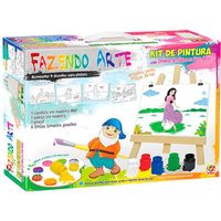 Kit de Pintura Infantil Fazendo Arte Junges Branco