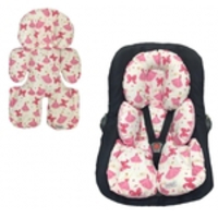 Almofada Forro Ajuste Para Bebê Conforto Com Proteção Lateral - Bailarina Rosa