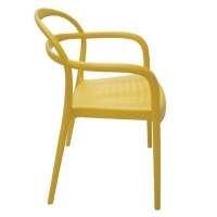 Cadeira Sissi Com Braços Amarela Tramontina 92045 000