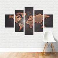 Quadros Mapa Mapa Mundi Mundo Em Canvas P