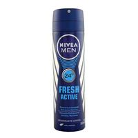 Desodorante Nivea Aerosol Fresh Active 24h Masculino 150ml