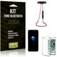 Kit Fone Bluetooth KD901 Apple iPhone 7 Plus Fone + Película + Capa - Armyshield