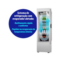 Refrigerador Vertical 1 Porta 406l VB40RE Metalfrio