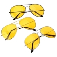 Óculos Para Dirigir À Noite Lentes Amarelas Night Drive Modelo Aviator