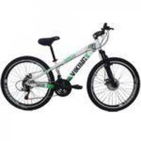 Bicicleta Tuff25 Freeride Aro 26 Freio A Disco 21 Velocidades Câmbios Shimano Branco/verde - Vikingx