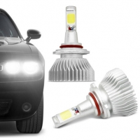 Kit Lâmpada Super LED Headlight HB4 6000K 12V 24V 35W 6400LM Efeito Xênon Carro Moto Caminhão