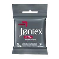 Preservativo Jontex Ultra Resistente com 3 Unidades