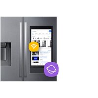 Geladeira refrigerador Smart Samsung Frost Free French Door 614l Com Soundbar Family Hub RF27T5501SG/AZ 110V