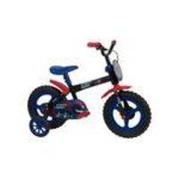 Bicicleta Aro 12 Top Kids Spider Masculina Preto C/ Kit Athor Bike