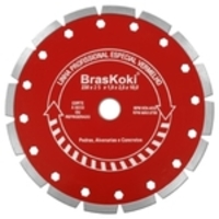 Disco Diamantado 230mm Segmentado Vermelho - 22.0920907 - BRASKOKI