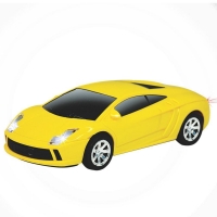 Brinquedo Carro Lider Famoso com Fricção e Luz 701 Amarelo