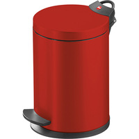 Lixeira Hailo T2 Aço Inox Vermelha 4L