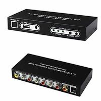 Conversor de Audio 5.1 CH Digital DTS/AC3 com entrada USB