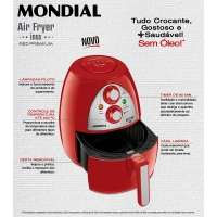 Fritadeira Sem Óleo Mondial AF-14 Premium 2,2 Litros Vermelha