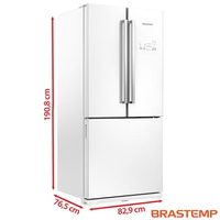 Refrigerador Brastemp French Door GRO80AB Frost Free 540 Litros Branco 110V