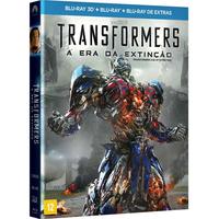 Transformers a Era da Extinção Blu-Ray 3D + Blu-Ray + Blu-Ray Extras - Multi-Região / Reg.4